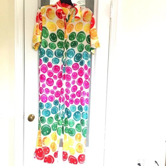 FARM Rio Rainbow Smiley Jumpsuit - Picture 2 of 14